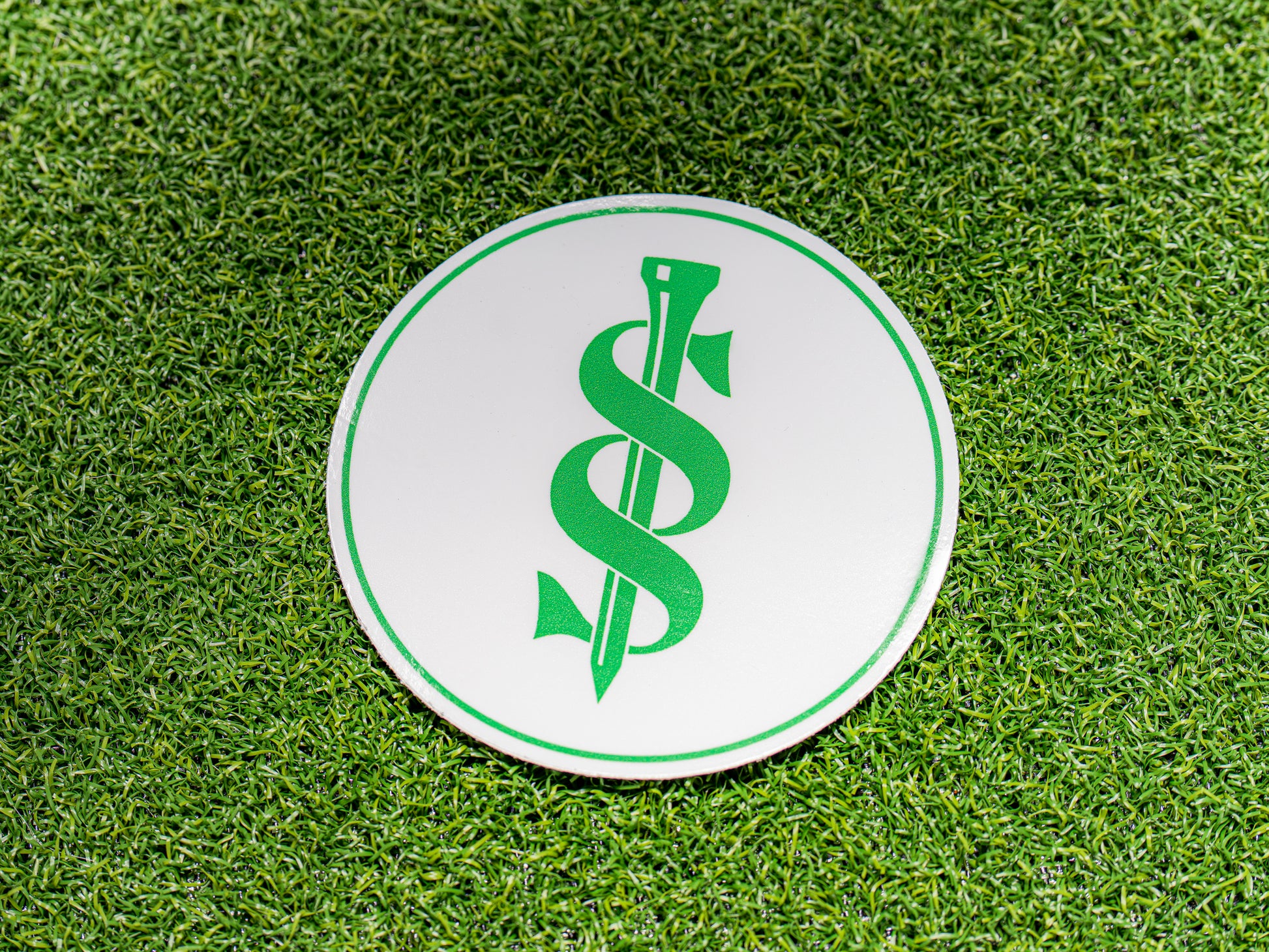 golf apparel and goods company sticker